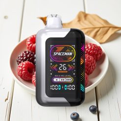 SMOK Spaceman SP40000 Zero Nicotine Disposable - 20ml 0% nicotine zout, 40000 puffs, 1000mAh batterij, 2.28" scherm, Blackberry Razz smaak
